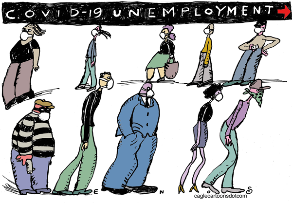 Covid Unemployment by Randall Enos, Easton, CT